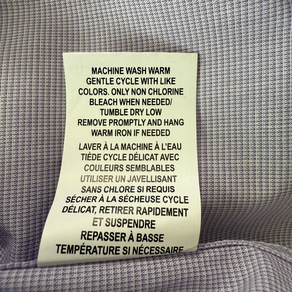 Ben Sherman Boys Purple Micro-Check Button-Down Shirt - Picture 11 of 11